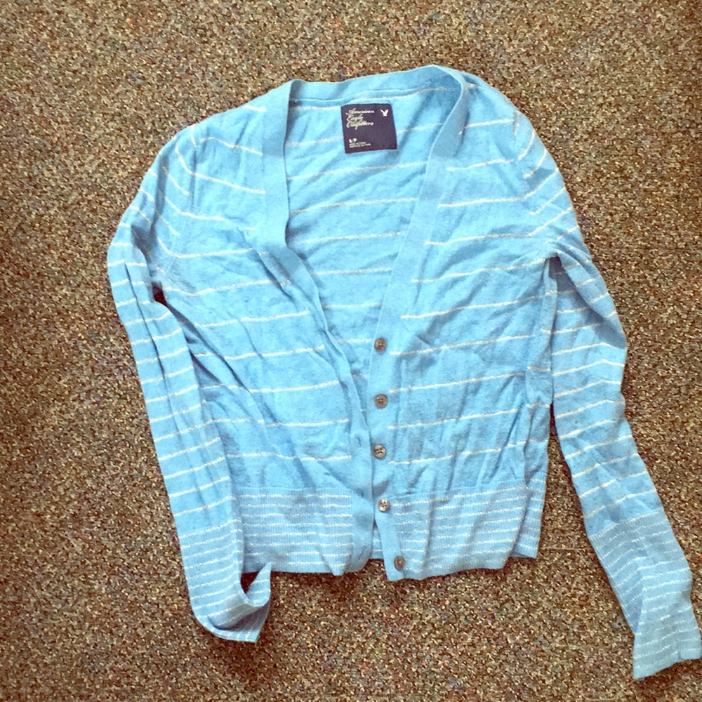 Blue American Eagle cardigan